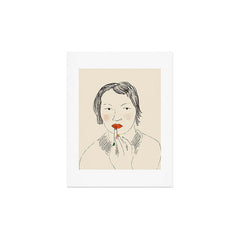 A Bold Lip Art Print