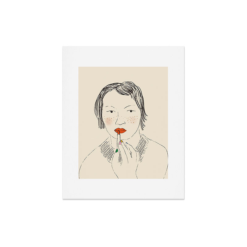 A Bold Lip Art Print