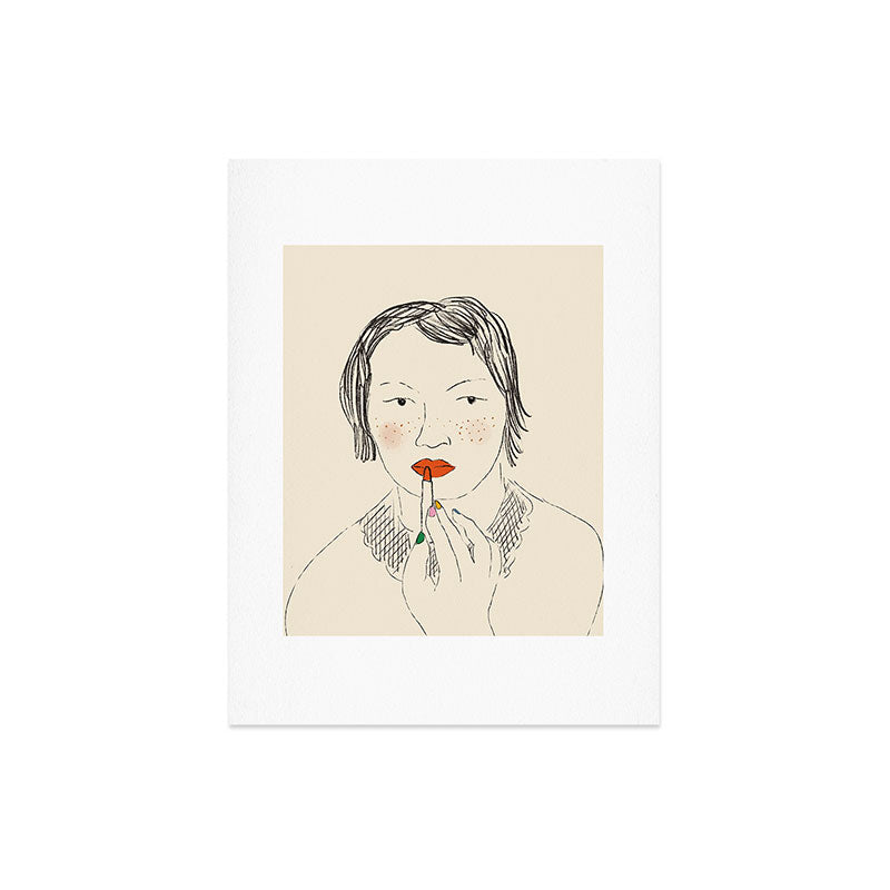 A Bold Lip Art Print