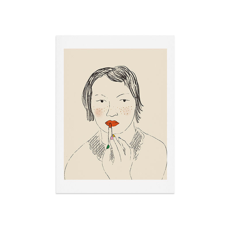 A Bold Lip Art Print