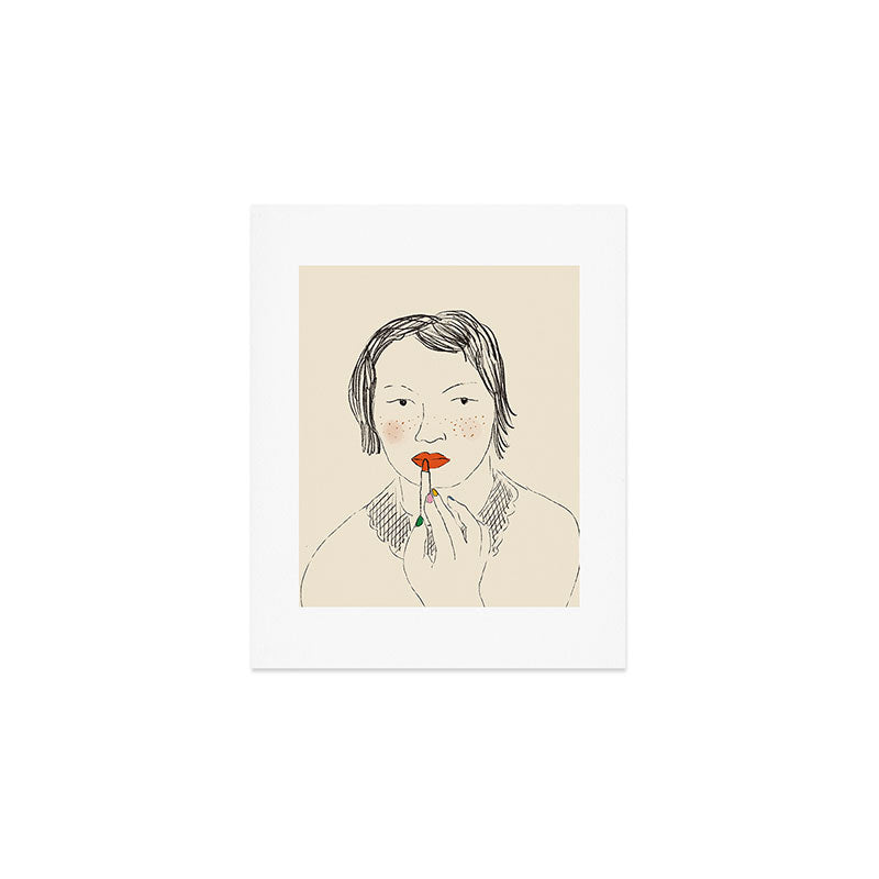 A Bold Lip Art Print