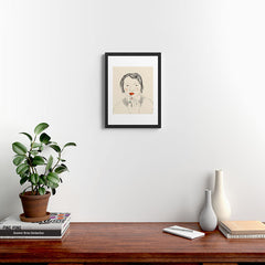 A Bold Lip Framed Art Print