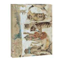 Carol Singing Cats' Funny Vintage Christmas Louis Wain Canvas Print