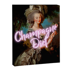 Champagne Diet' Marie Antoinette  Canvas Print