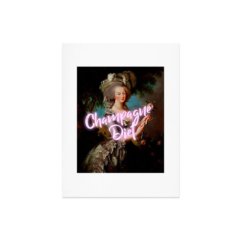 Champagne Diet' Marie Antoinette  Art Print