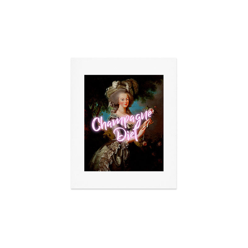Champagne Diet' Marie Antoinette  Art Print