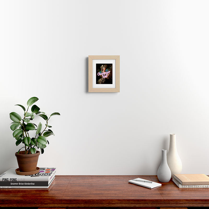 Champagne Diet' Marie Antoinette  Framed Art Print
