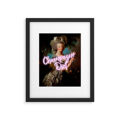 Champagne Diet' Marie Antoinette  Framed Art Print