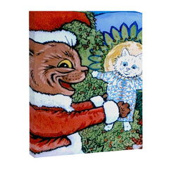 Christmas Gift' Louis Wain Vintage Cat Canvas Print