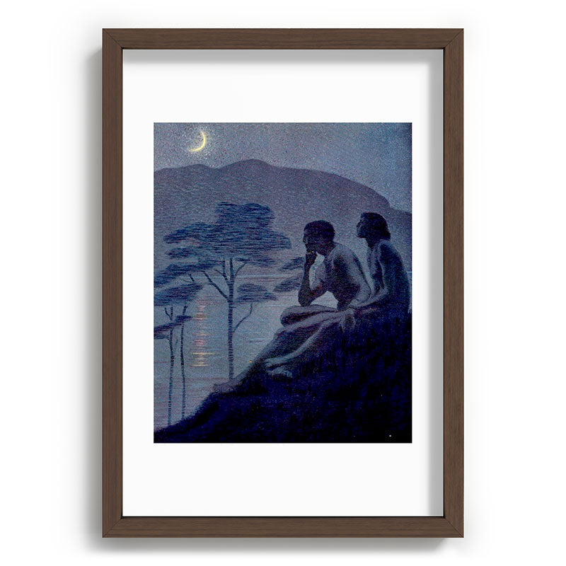 "Give me nights perfectly quiet...and I looking up at the stars" Leaves of Grass by Margaret Cook Framed Art Print