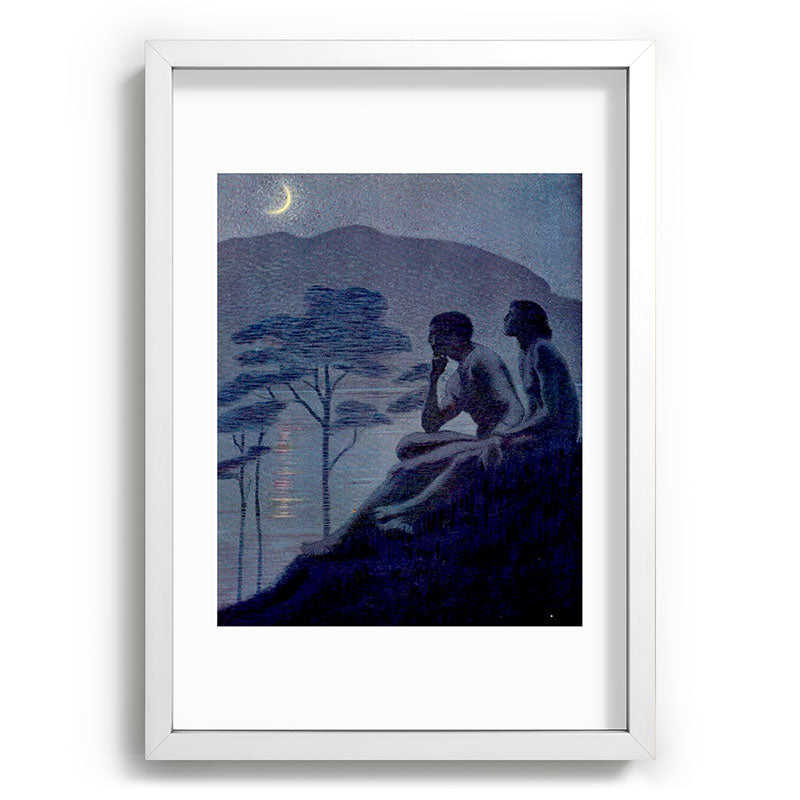 "Give me nights perfectly quiet...and I looking up at the stars" Leaves of Grass by Margaret Cook Framed Art Print