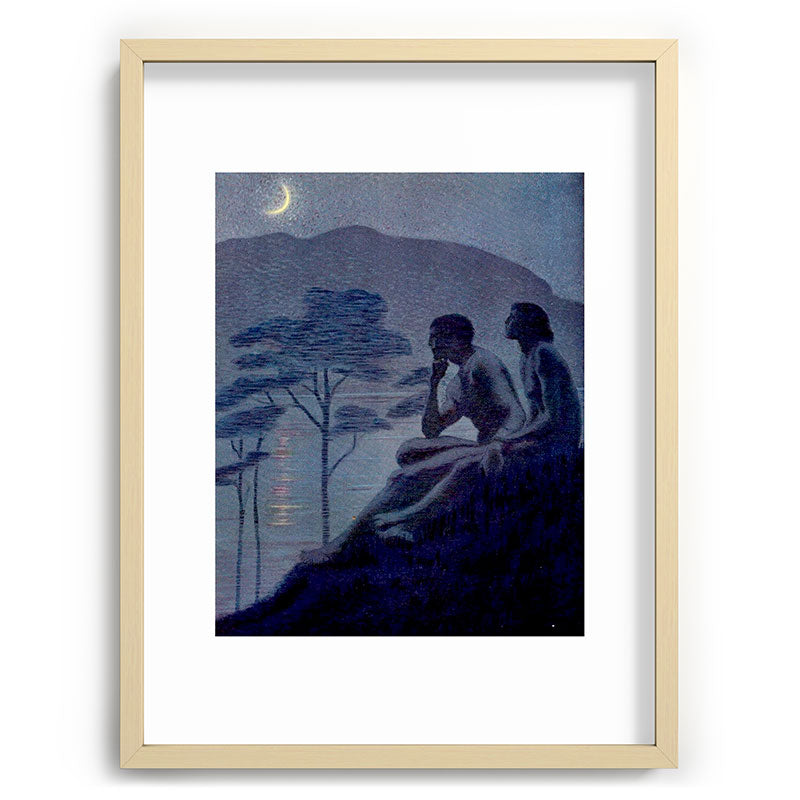 "Give me nights perfectly quiet...and I looking up at the stars" Leaves of Grass by Margaret Cook Framed Art Print