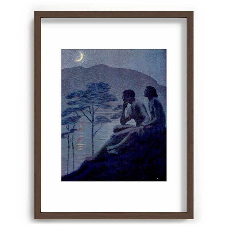 "Give me nights perfectly quiet...and I looking up at the stars" Leaves of Grass by Margaret Cook Framed Art Print