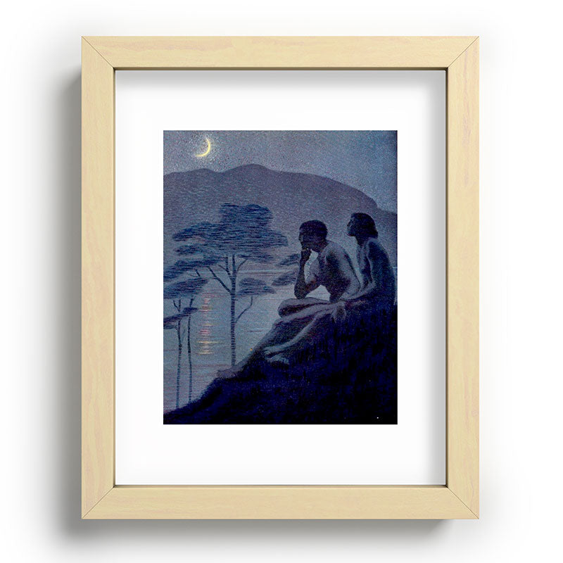 "Give me nights perfectly quiet...and I looking up at the stars" Leaves of Grass by Margaret Cook Framed Art Print