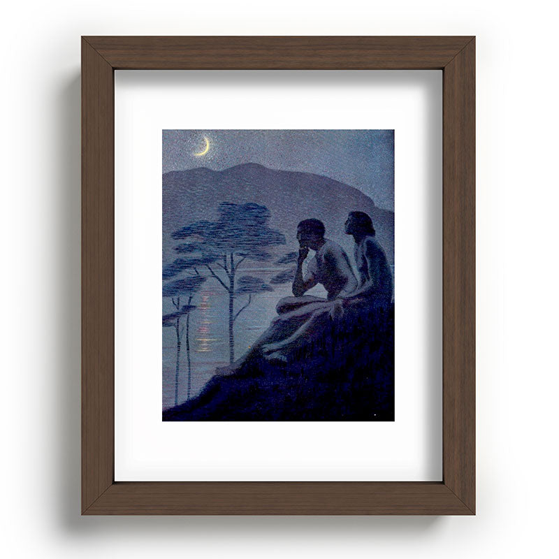 "Give me nights perfectly quiet...and I looking up at the stars" Leaves of Grass by Margaret Cook Framed Art Print