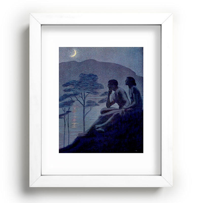 "Give me nights perfectly quiet...and I looking up at the stars" Leaves of Grass by Margaret Cook Framed Art Print