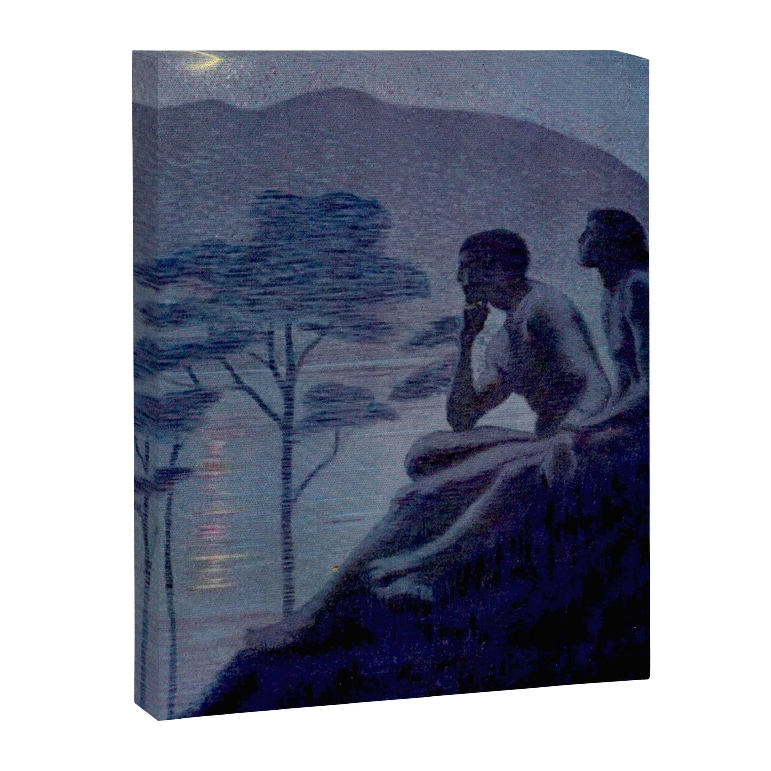 "Give me nights perfectly quiet...and I looking up at the stars" Leaves of Grass by Margaret Cook Canvas Print