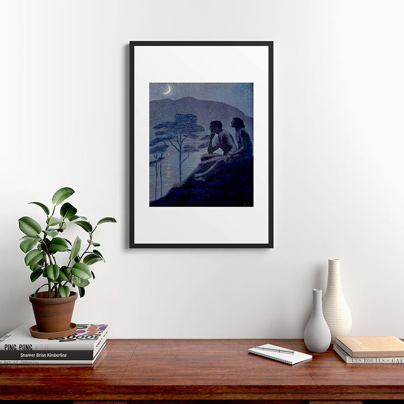 "Give me nights perfectly quiet...and I looking up at the stars" Leaves of Grass by Margaret Cook Framed Art Print