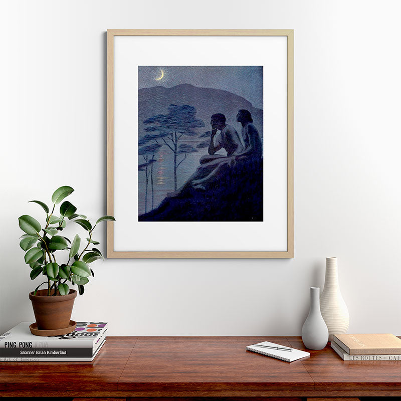 "Give me nights perfectly quiet...and I looking up at the stars" Leaves of Grass by Margaret Cook Framed Art Print