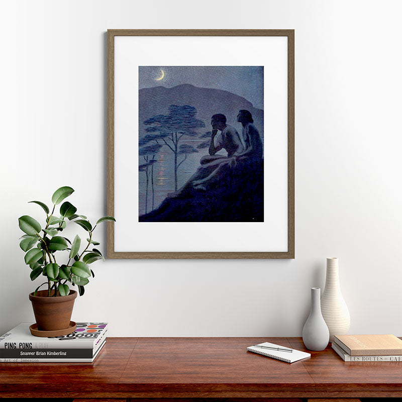 "Give me nights perfectly quiet...and I looking up at the stars" Leaves of Grass by Margaret Cook Framed Art Print