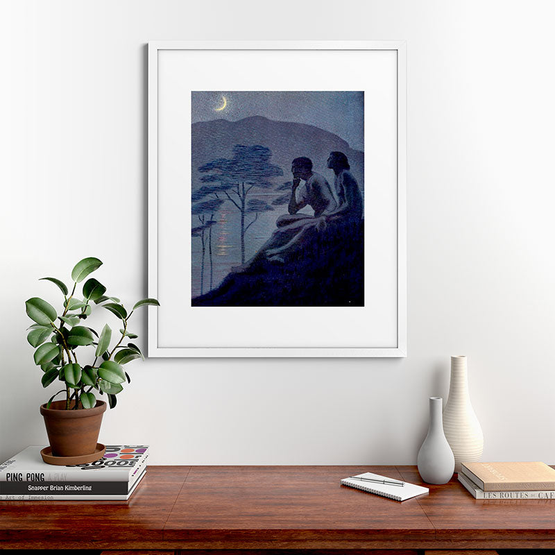 "Give me nights perfectly quiet...and I looking up at the stars" Leaves of Grass by Margaret Cook Framed Art Print