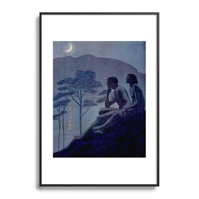 "Give me nights perfectly quiet...and I looking up at the stars" Leaves of Grass by Margaret Cook Framed Art Print
