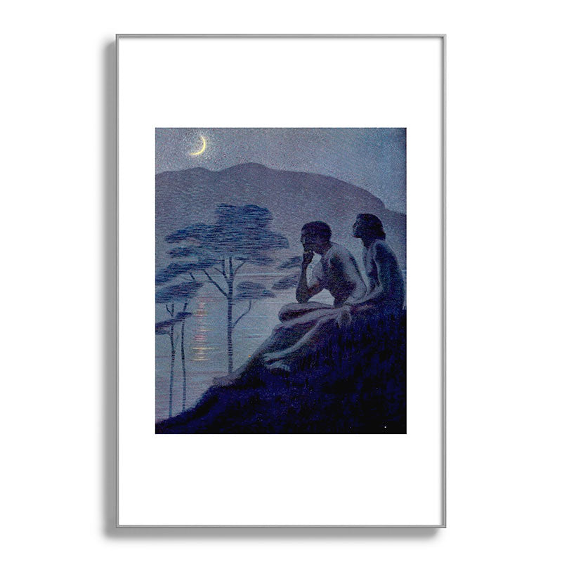 "Give me nights perfectly quiet...and I looking up at the stars" Leaves of Grass by Margaret Cook Framed Art Print