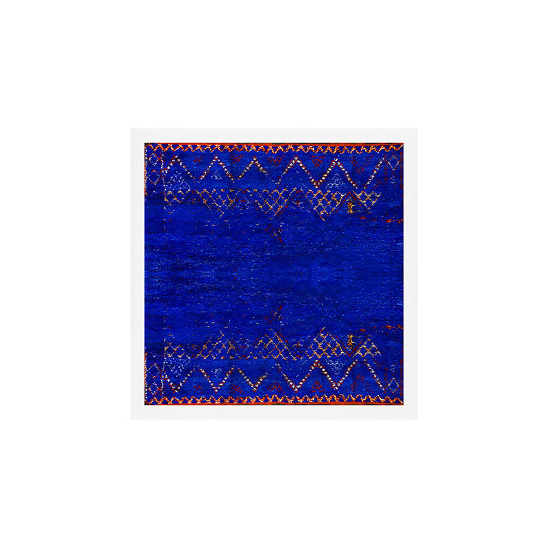 -A5- Royal Calm Blue Bohemian Moroccan Artwork. Art Print