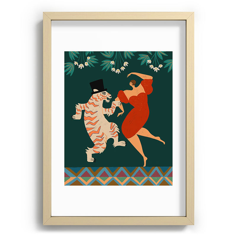 A Date With The Wild Cat  Framed Art Print