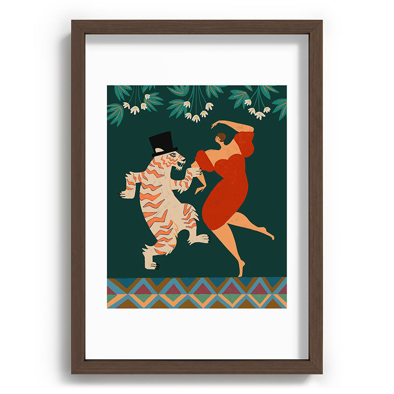 A Date With The Wild Cat  Framed Art Print