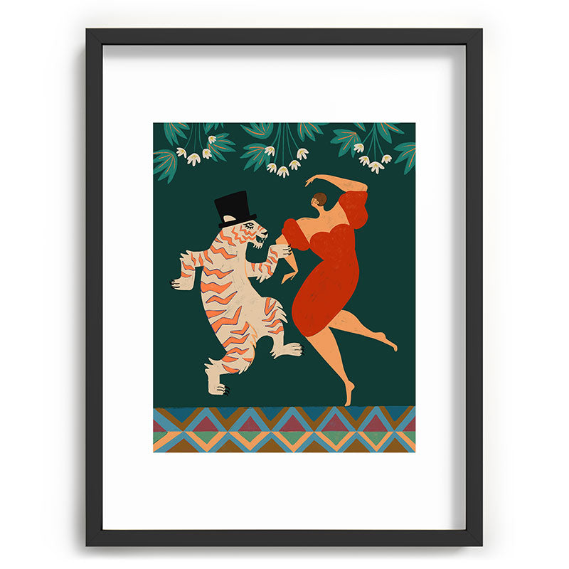 A Date With The Wild Cat  Framed Art Print