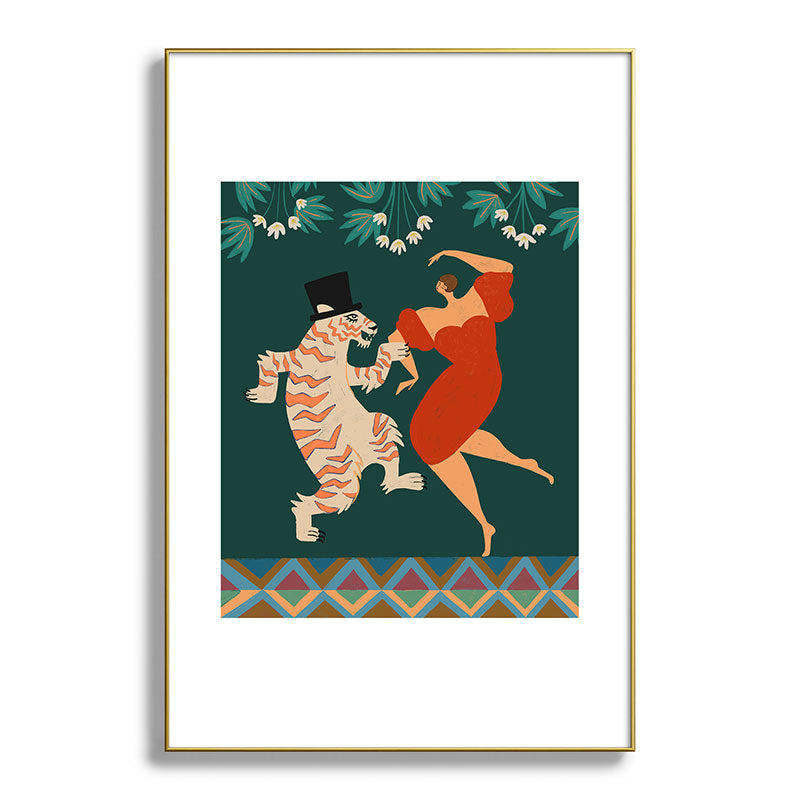 A Date With The Wild Cat  Framed Art Print