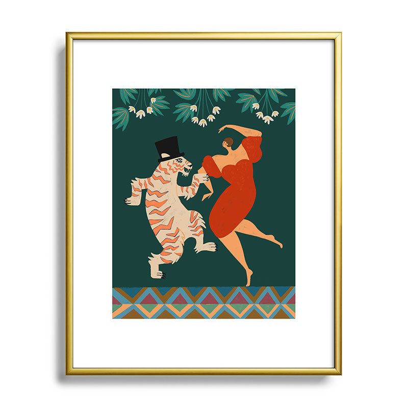 A Date With The Wild Cat  Framed Art Print