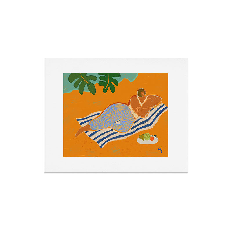 A Day At The Beach Art Print