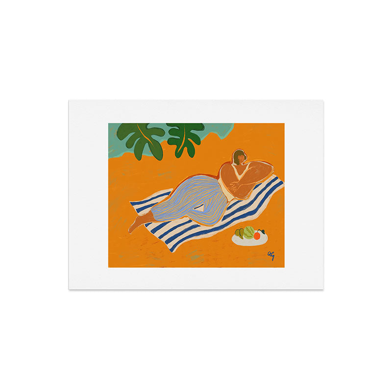 A Day At The Beach Art Print