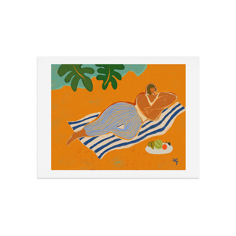 A Day At The Beach Art Print