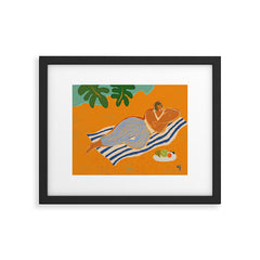 A Day At The Beach Framed Art Print