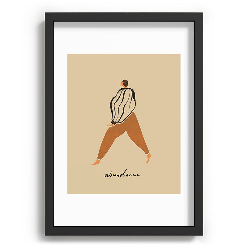 A for Abundance Framed Art Print
