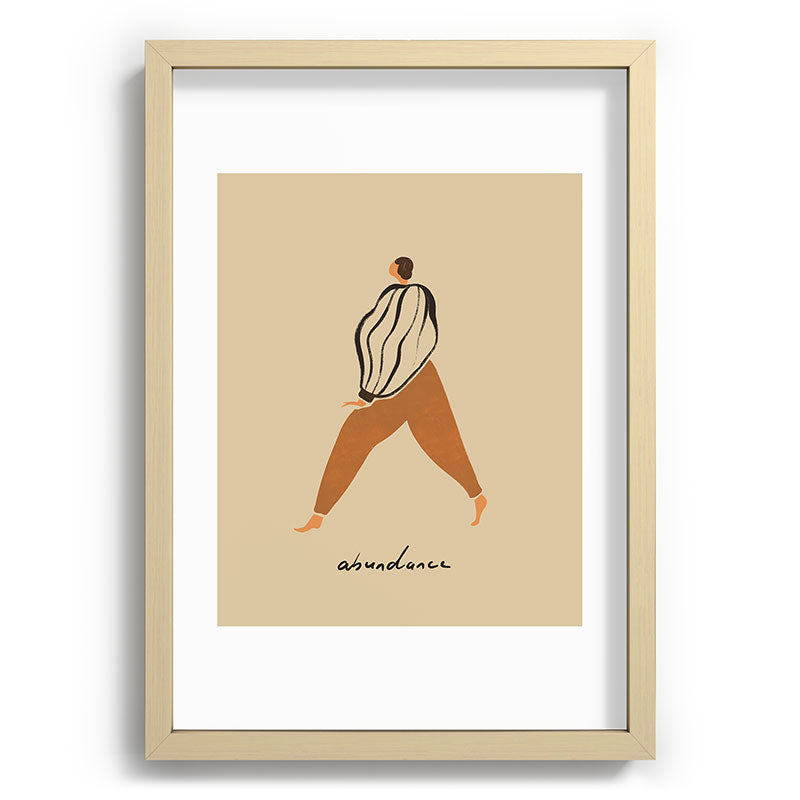 A for Abundance Framed Art Print