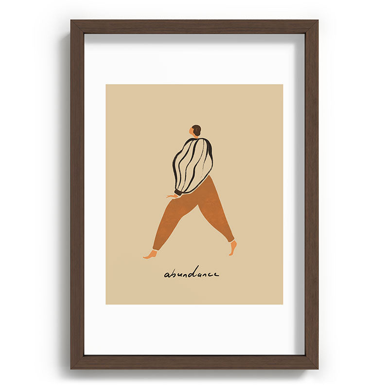 A for Abundance Framed Art Print