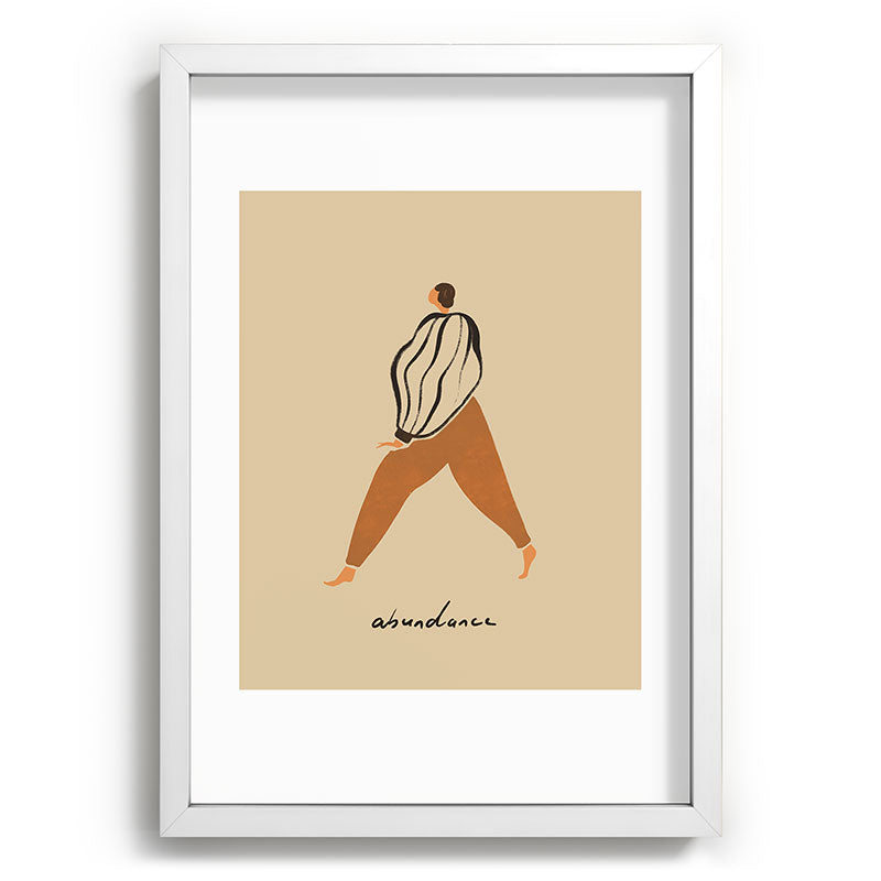 A for Abundance Framed Art Print