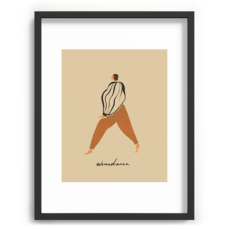 A for Abundance Framed Art Print