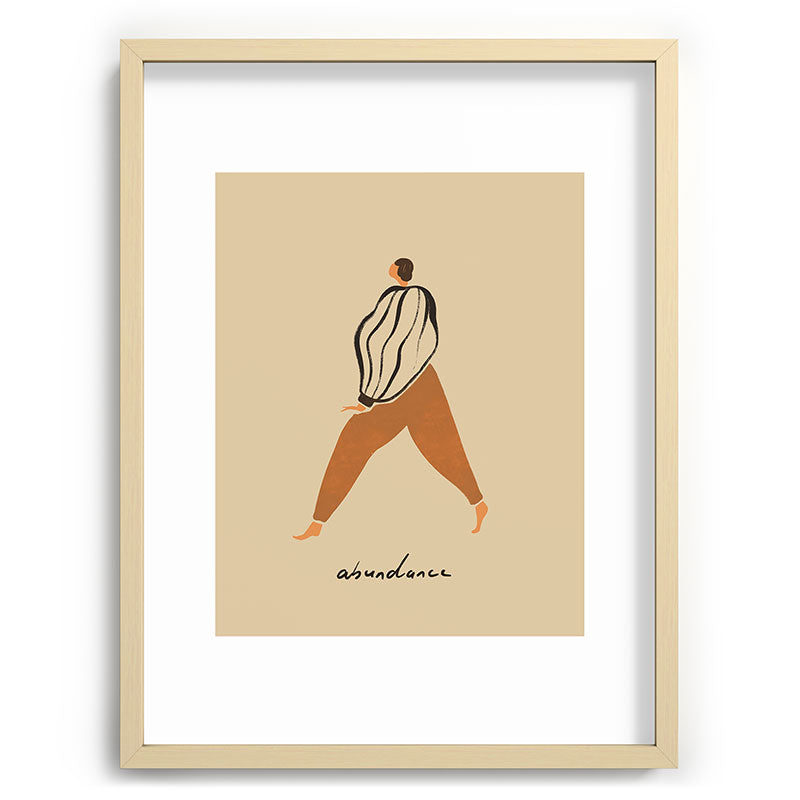 A for Abundance Framed Art Print