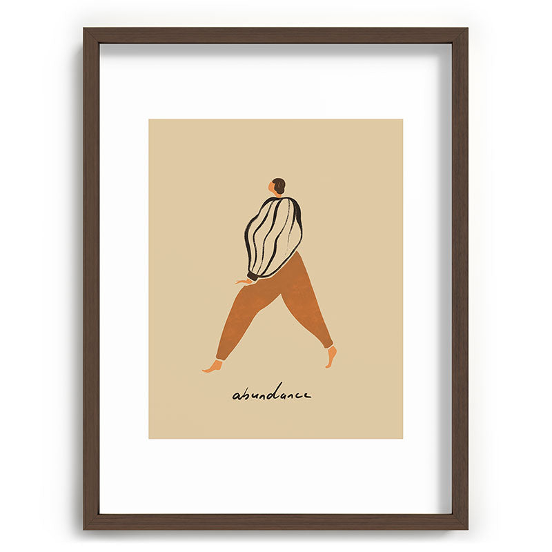 A for Abundance Framed Art Print