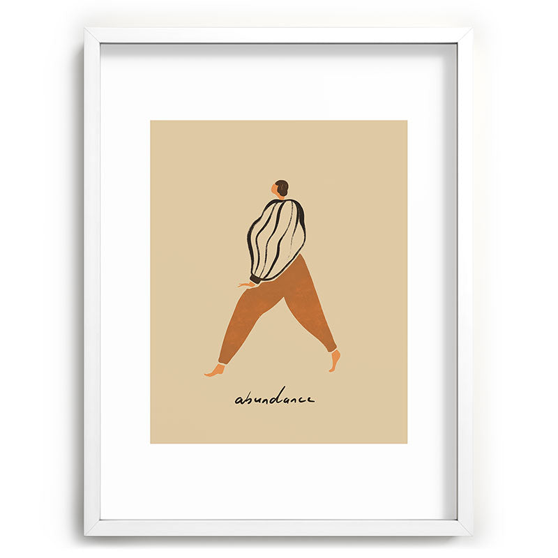 A for Abundance Framed Art Print