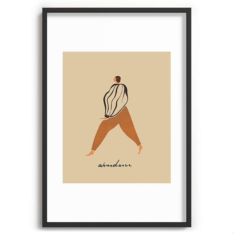 A for Abundance Framed Art Print