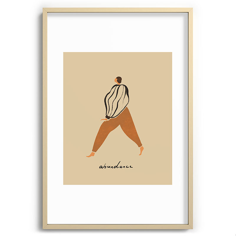 A for Abundance Framed Art Print