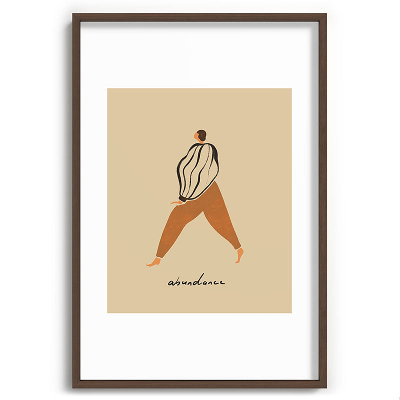 A for Abundance Framed Art Print