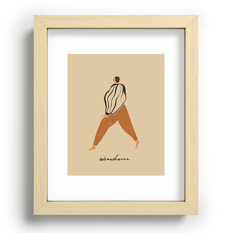 A for Abundance Framed Art Print