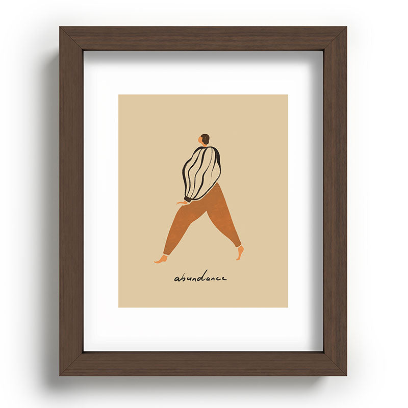 A for Abundance Framed Art Print